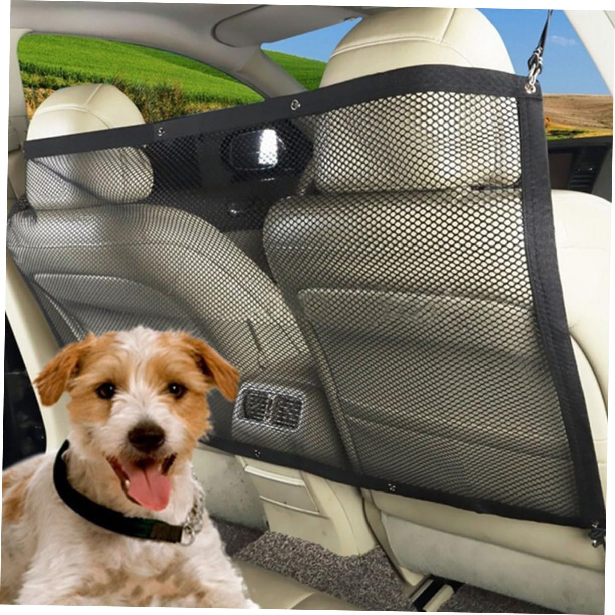 GALPADA Pet Safety Fence Dog Mesh Car Separation Net Protective Luggage Cover for Vehicle for Pet Isolation and Cargo Securing