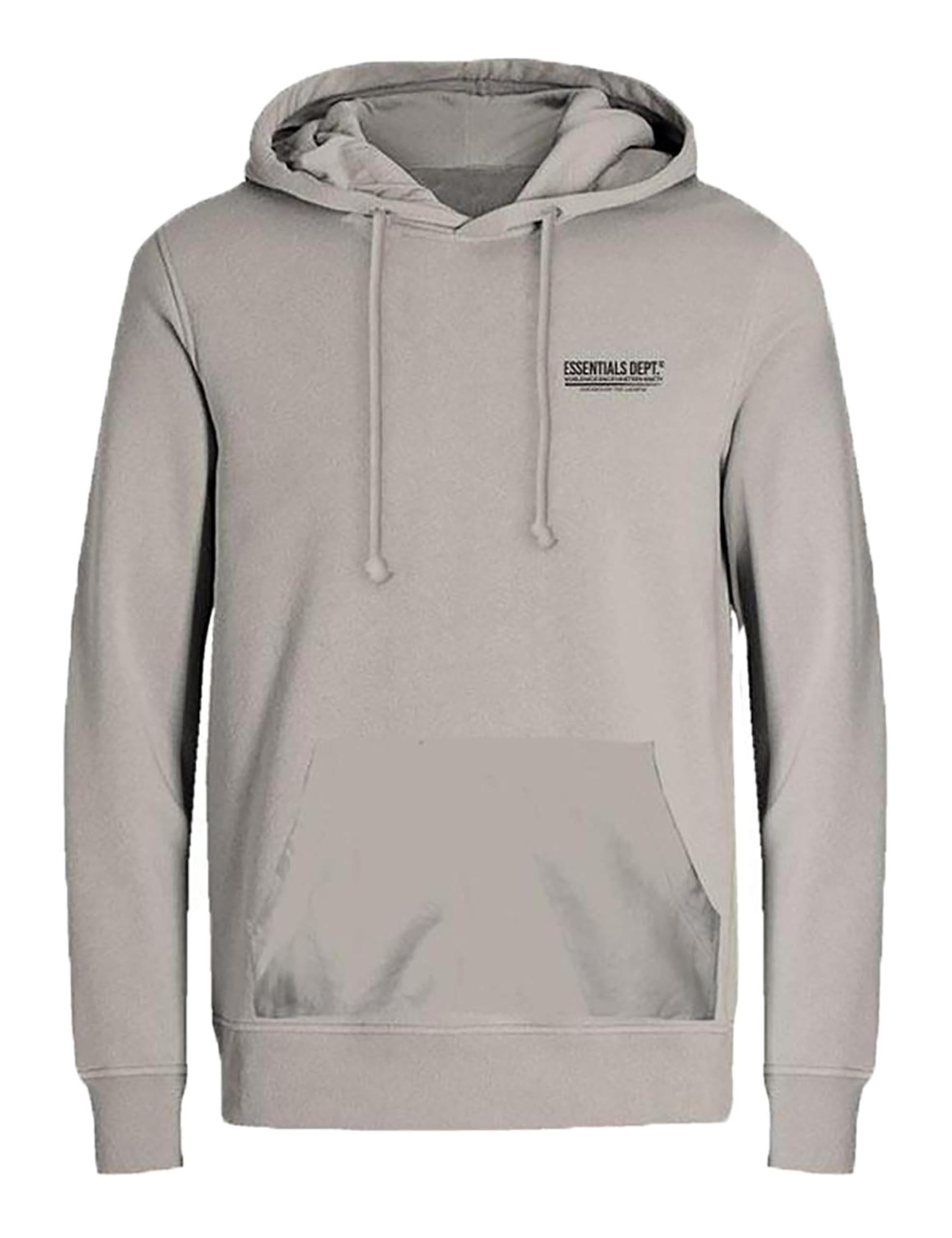 JACK & JONES JOLIVE Men's Hoodie Relaxed Fit S-XXL Cotton, Moonbeam Jack&Jones, S
