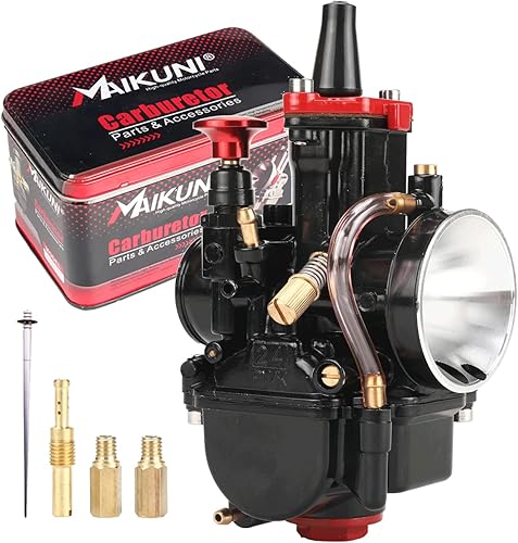 Miniatura 9 de PWK - Carburador universal de 1.260 in para motocicleta de 125 cc a 250 cc de motor de carreras de cuatrimotos, cuatrimotos, scooters todoterreno