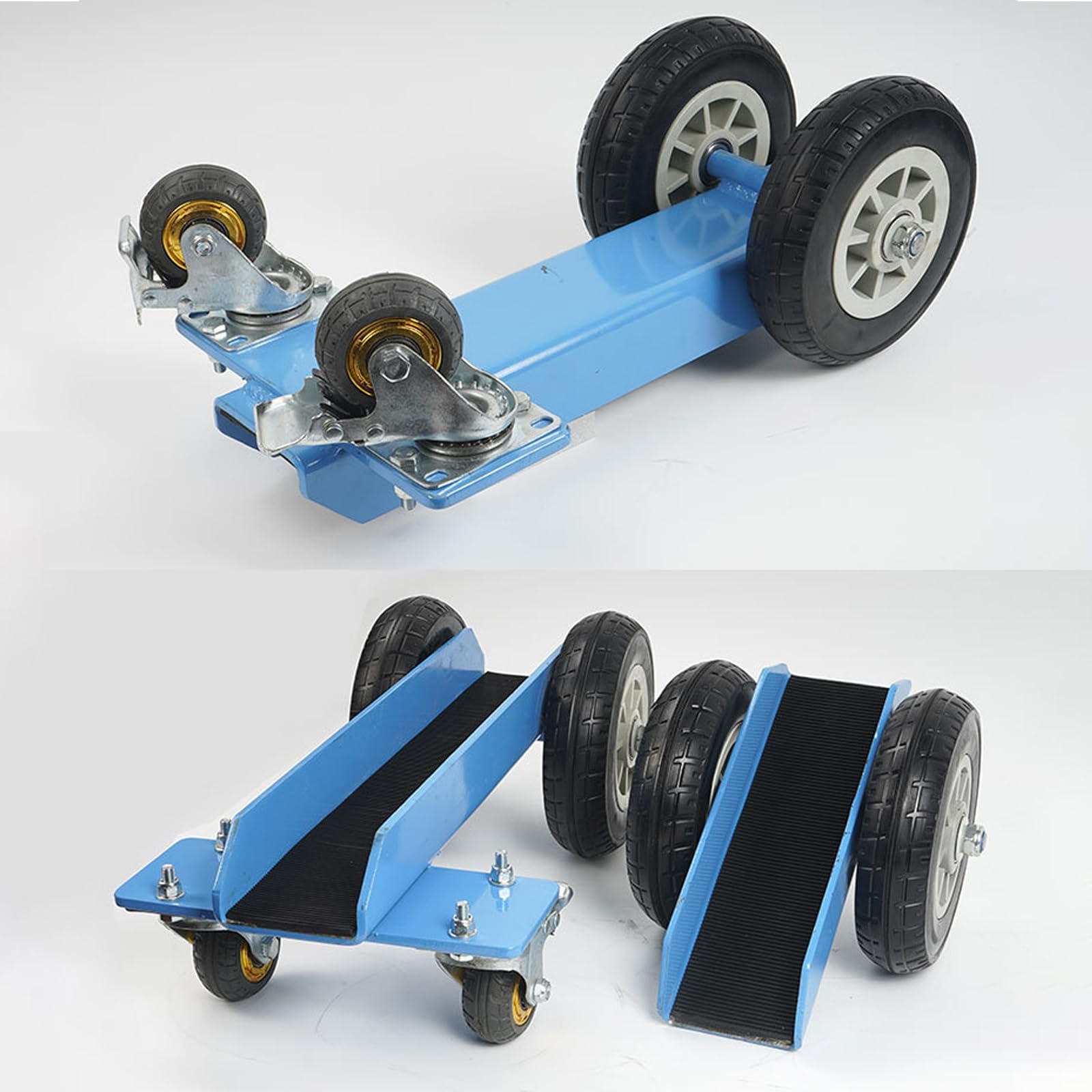 Carrello per la movimentazione del marmo, carrello a 4 ruote con ruote in gomma solida per un facile spostamento di lastre di marmo, fogli di cartongesso e materiali pesanti