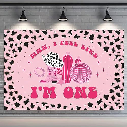 Miniatura 2 de Fondo de vinilo con estampado de vaca y cactus rosa West Cowgirl de 7 x 5 pies, fiesta de cumpleaños, festival, boda, baby shower, fotografía de