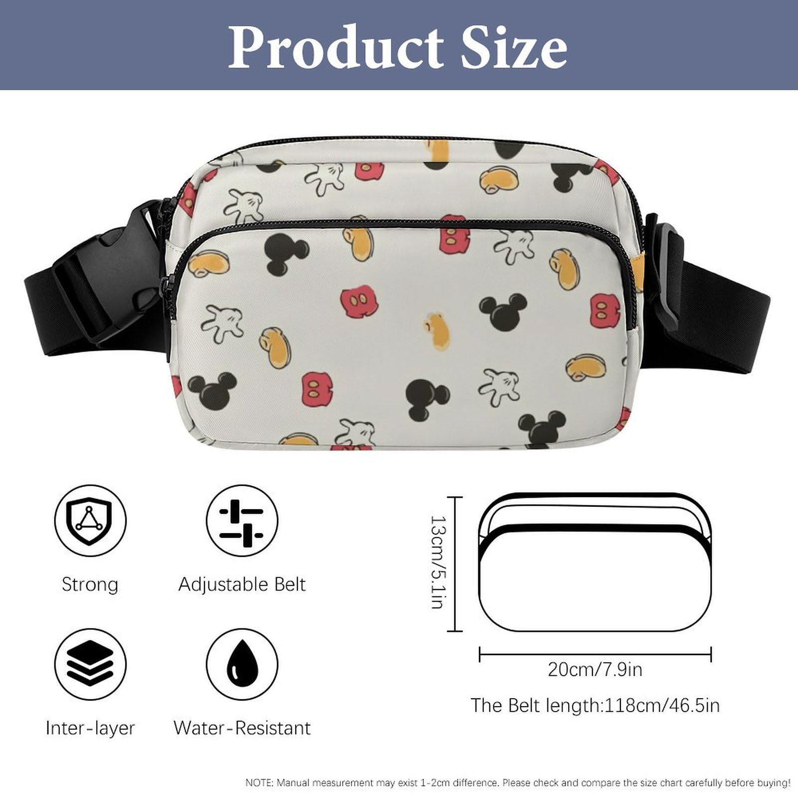 Amazon.co.jp: ミッキーマウス ウエストバッグ ショルダーバッグ