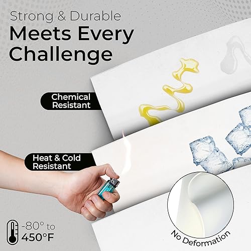 Miniatura 3 de Exactly Rubber Hoja de silicona blanca, grado alimenticio - Durómetro 60A de 132 x 18 x 36 pulgadas, fabricada en los Estados Unidos