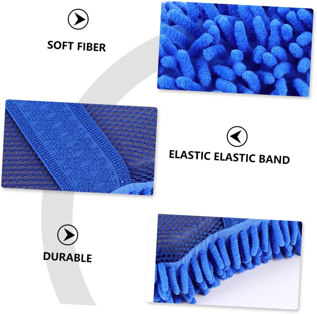 Alipis 1set Auto Cleaning Gloves Durable Car Wash Mitts for Cleaning High Wear Resistance Wash Gloves 2pcs