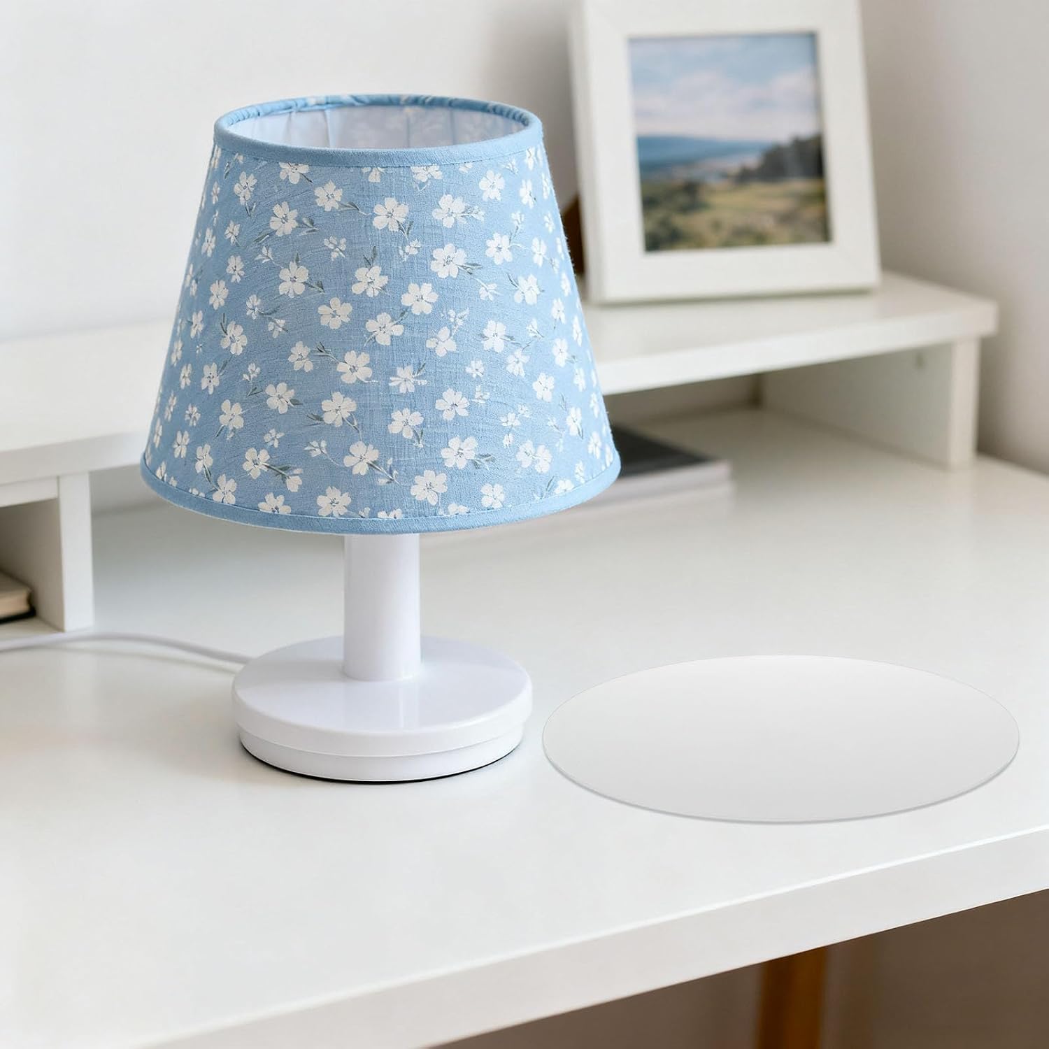 YARNOW Light Diffuser Panel for Ceiling Light 12 Inch round Frosted Acrylic Sheet 5mm Thick White Disc and Minimizing Eye Strain for Study Areas