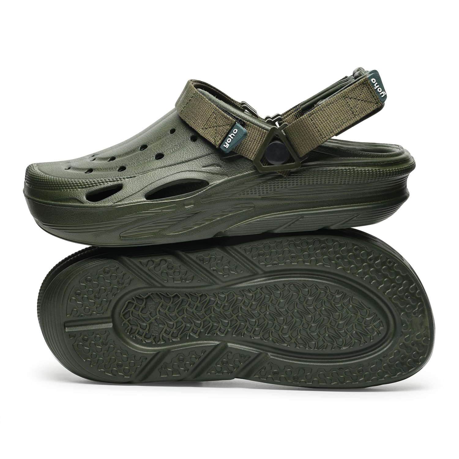 yoho Dual Hacker Clogs Sandals for Men, Lightweight, Comfortable, Anti Skid, Adjustable Straps & Waterproof | Footwear for Man/Gents/Boys-picture-8