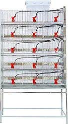 5 Gaiola para codorna ou codornão bebedouro automático copinho - Gaia
