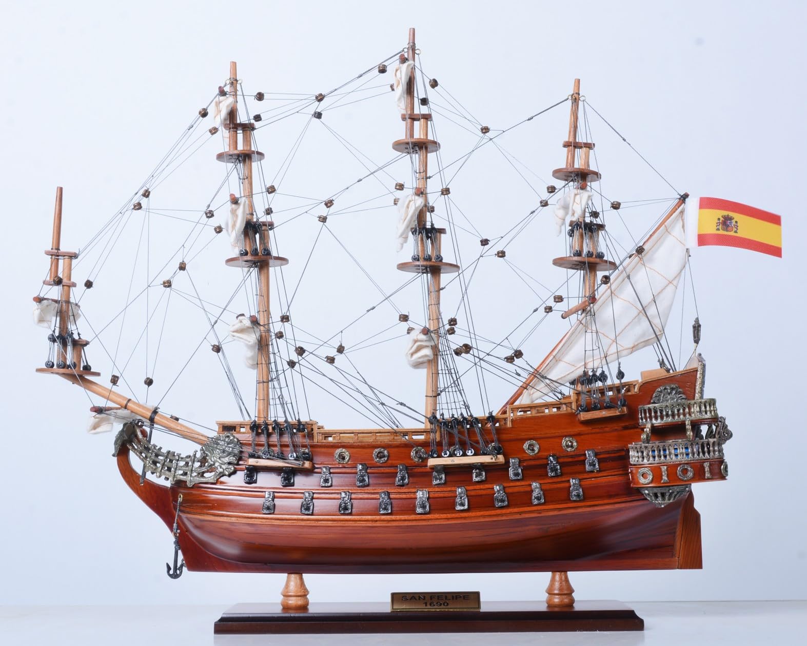 Amazon | 帆船模型 完成品 木製 19インチ サン・フェリペ号 SAN FELIPE