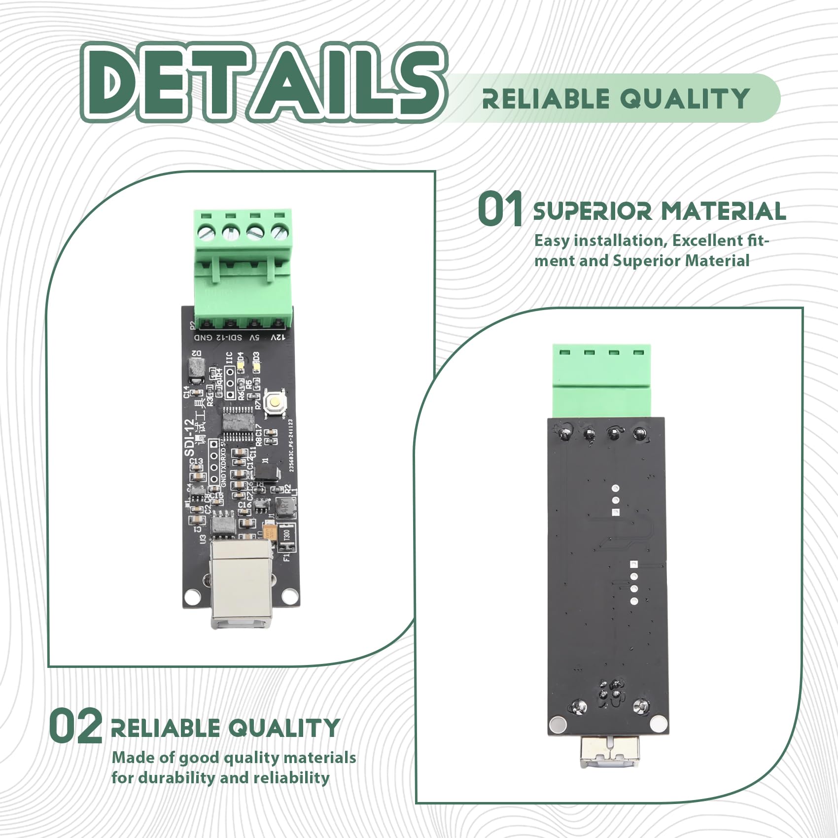 USB auf SDI-12 Board für Prototyping und Demonstrationen