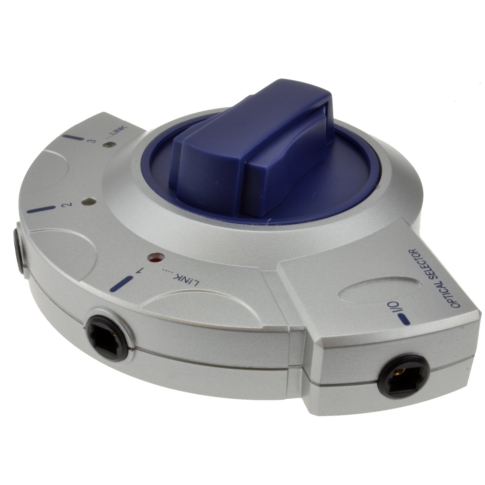 Commutateur Optique HQ 3 Ports - Connexion Toslink, Argent, Pour Amplifier Ou Partager Signal Audio Numérique - 7