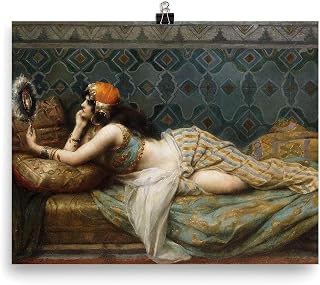 Odalisque Henri Adrien Tanoux Poster Print Wall Art Nude Figure Painting Reproduction Decorative Artwork - 8x10 inches