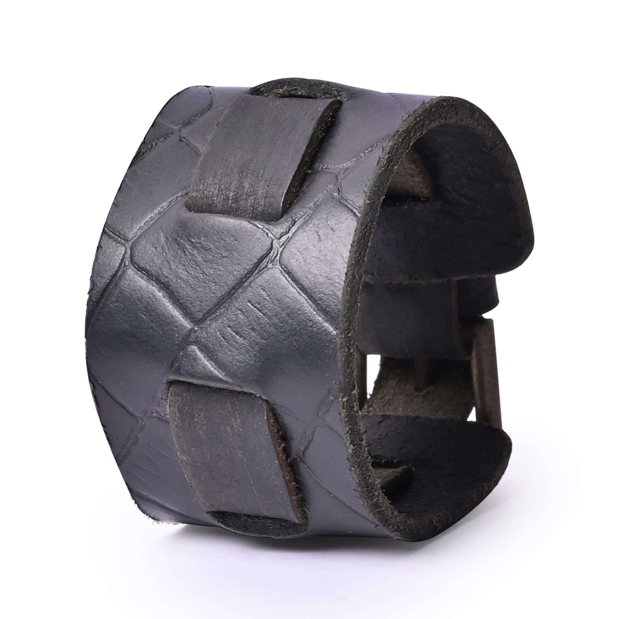 Urbanity Braided Bracelet, Split Leather Adjustable Bracelet, Pin Buckle Leather Wristband (Black) For Unisex Adult (B09DCXSPL7) Amazon Price History, Amazon Price Tracker