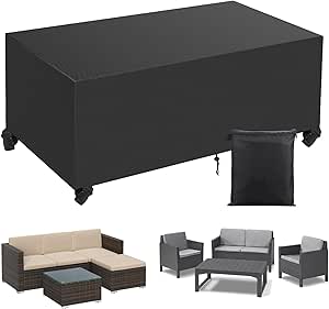 Housse De Table Jardin - KCVV - 150x90x75cm - Oxford 420D - Imperméable - Anti-UV - Jardin