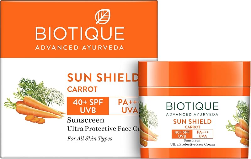 Creme solar facial e corporal Bio Carrot Biotique SPF 40