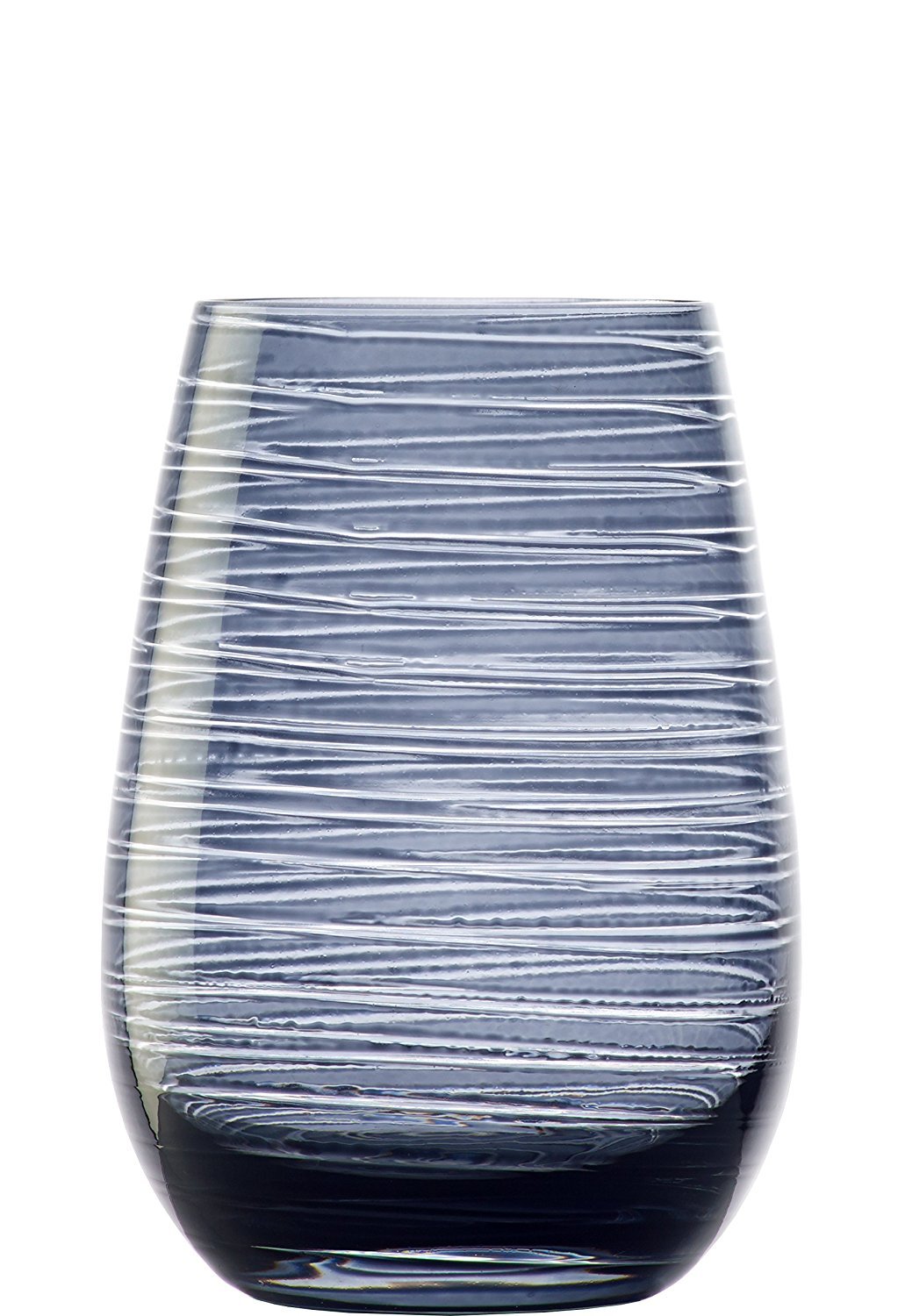 Stölzle Lausitz Twister Wassergläser Trinkgläser Rauchgrau 465 ml, 6er-Set | Edle rauchgraue Wasser-, Saft- und Allroundgläser für Cocktails, bleifreies Kristallglas, stoßfest & spülmaschinengeeignet