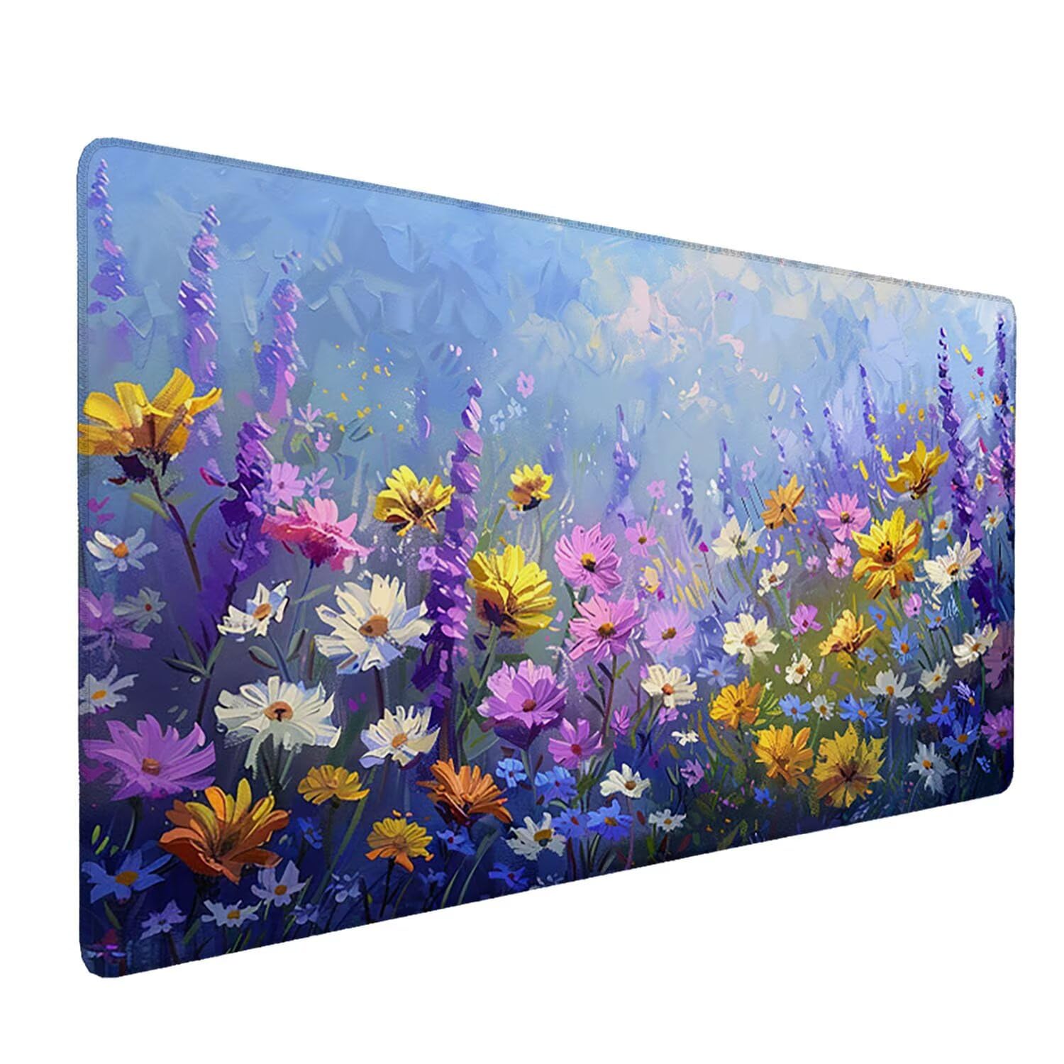 Podkładka pod mysz do gier, 1600 x 800 mm, XXL, duża gamingowa podkładka pod mysz, wodoodporna podkładka pod mysz, długa podkładka na biurko z przeszytymi krawędziami, mata na biurko z gumową podstawą