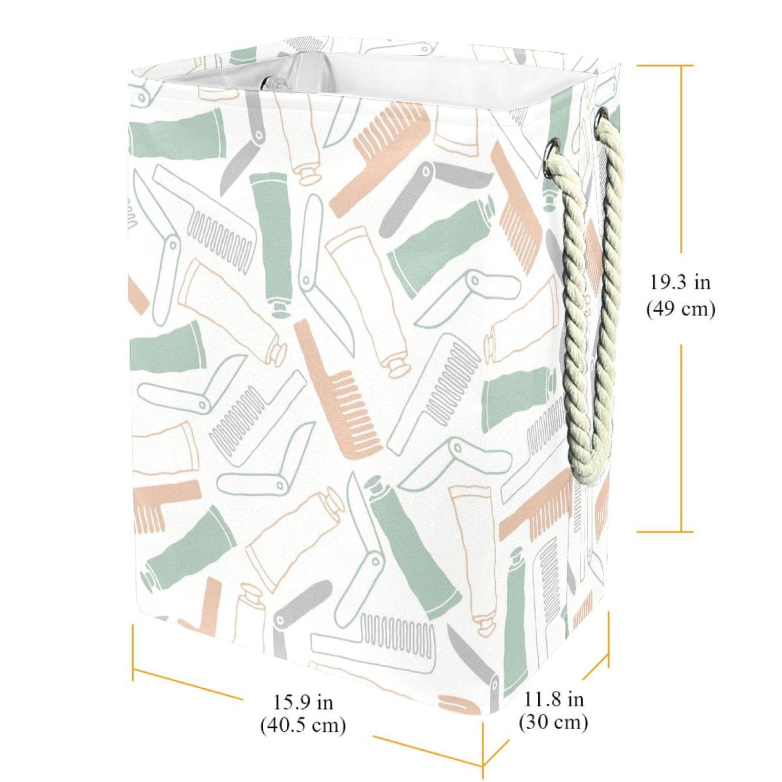 Prodotti per l'igiene personale, grande cesto portabiancheria con manico resistente, cestino per vestiti sporchi per camera da letto, bagno, dormitorio universitario