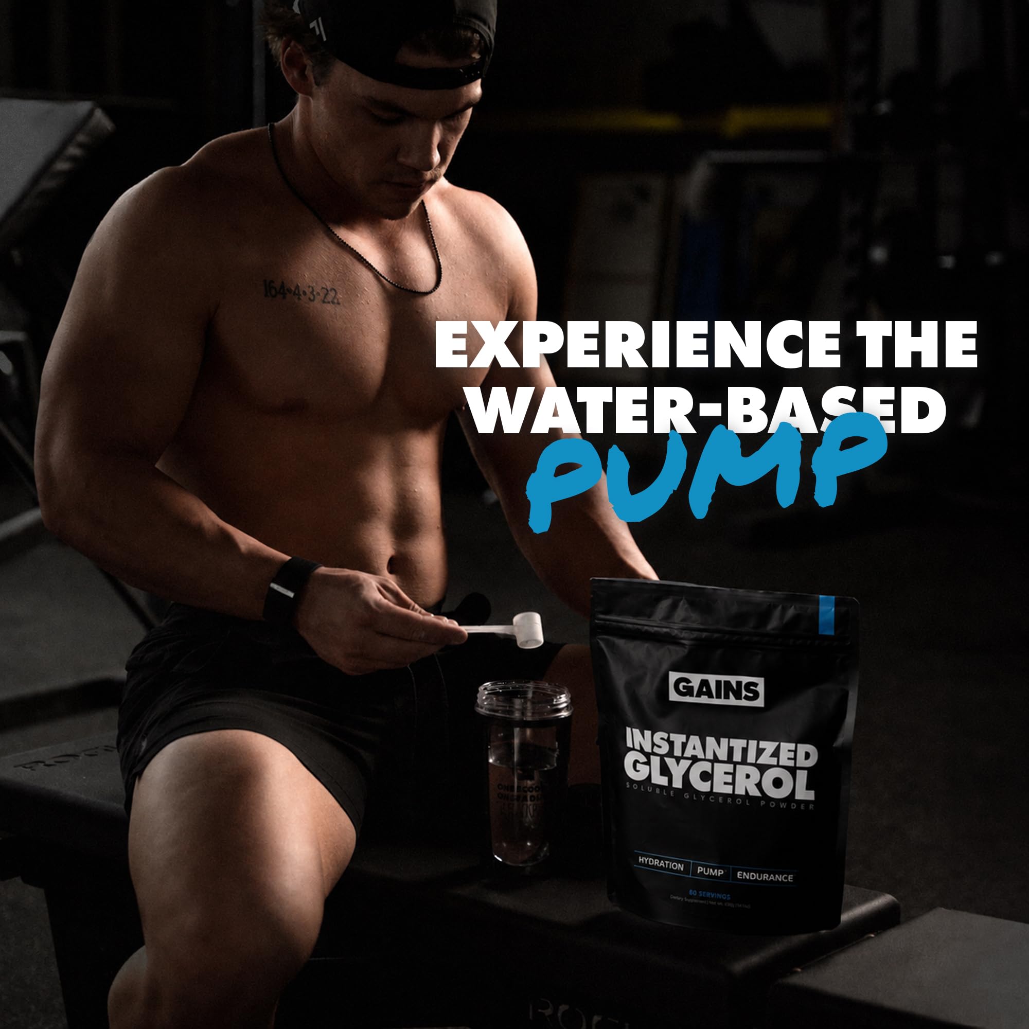 Gains in Bulk Glycerol Pre Workout Powder, Unflavored, 80 Servings — Amazon image 3