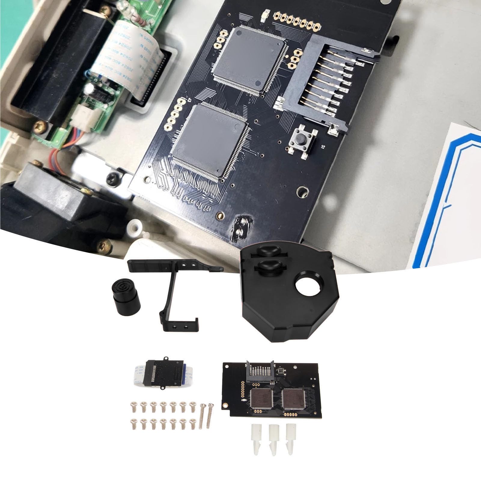 Scheda di Simulazione unità Ottica GDEMU V5.20, Facile da Installare, Lettura Veloce e Silenziosa, Compatibile con Dreamcast VA1, Spazio di Archiviazione Fino a 512 GB, (BLACK)