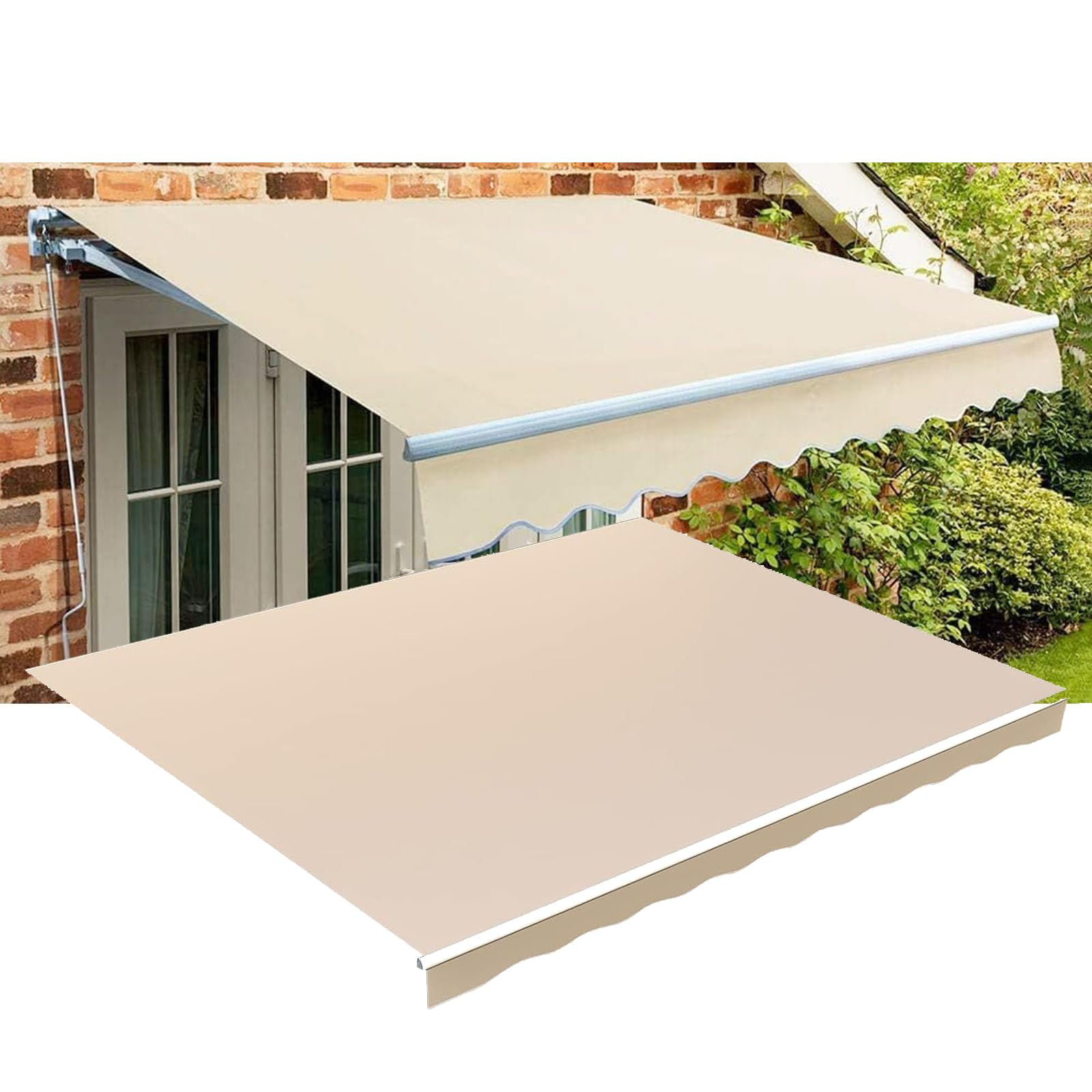 Voile d'ombrage extérieur pour store banne rétractable de jardin