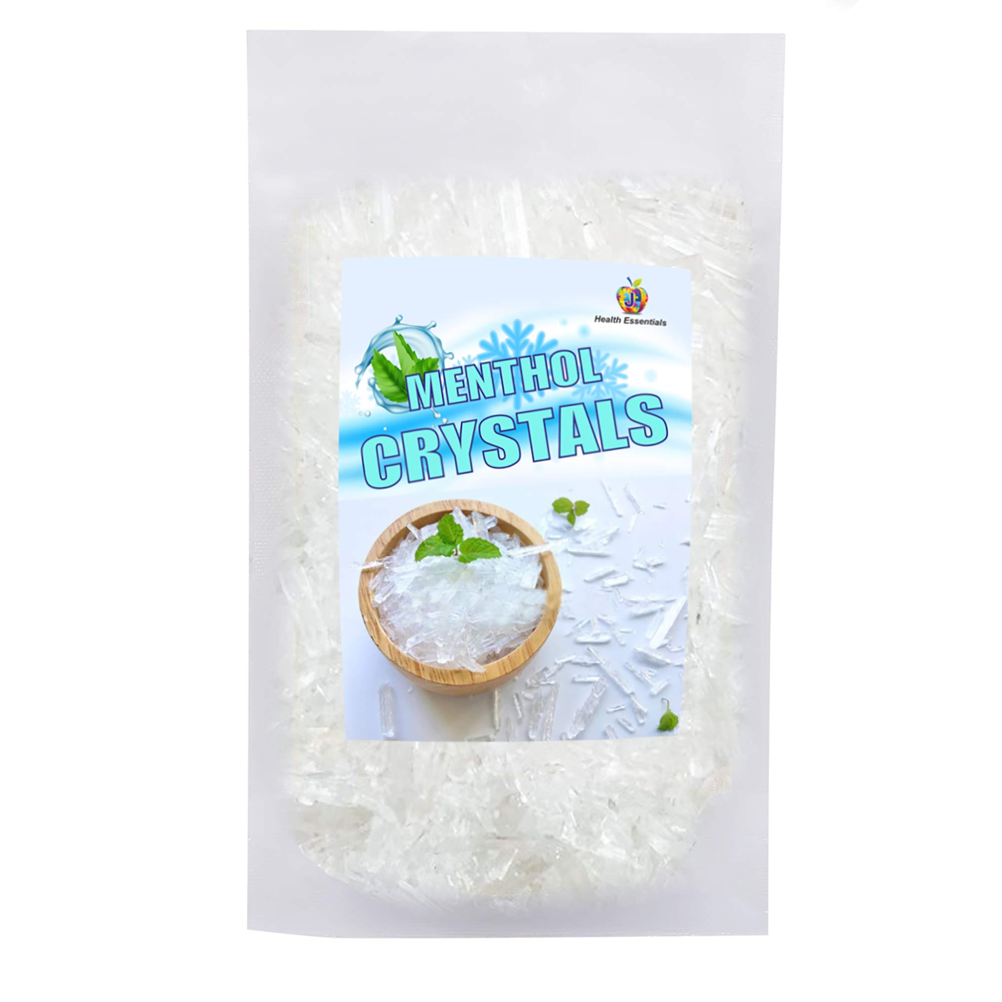 Menthol Crystals | Edible and Natural Plant-Based Refreshing Menthol | | Flakes for Mouth Freshener, Candies and Home Made Cosmetics – 50grms