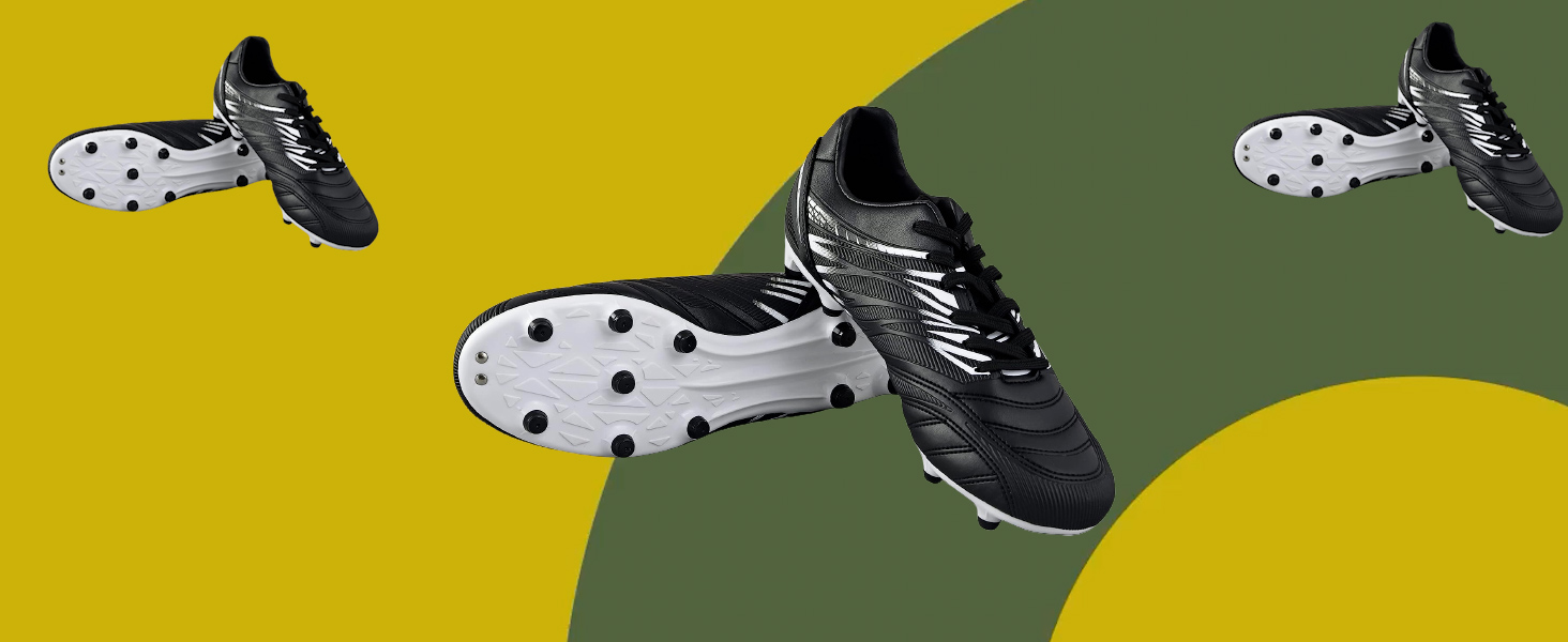 Vizari Valencia SG Outdoor - Botas De Fútbol Para Hombre Con Suela Blanda (Tacos Redondos) Para Superficies Húmedas