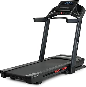 ProForm Carbon TLX folding treadmill with full running surface on white background