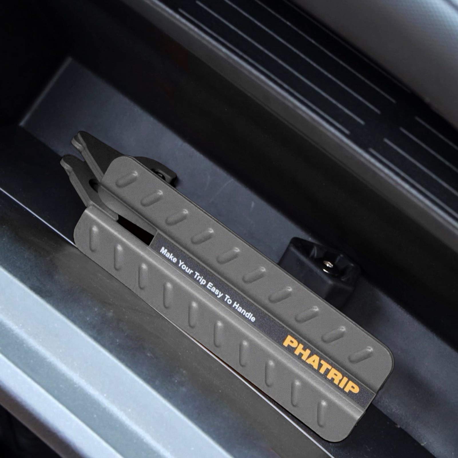 Pedal Puerta Coche, Pedal Gancho Plegable para de Brazo de Bloqueo, en Forma de U, Fácil Acceso al Techo, Apto para la Mayoría de Vehículo, SUV, Jeep (Gris)