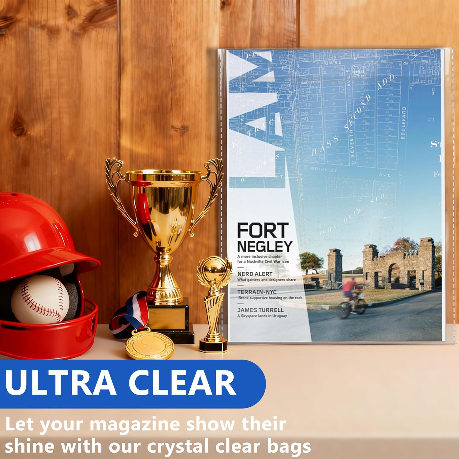 100 Set Magazine Bags and Boards – Premade Resealable Sleeves with Acid-Free Backing Boards | Archival Clear Storage & Protection for Comics, Magazines & Collectibles (Premade Resealable, 100)