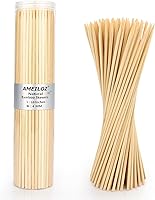 Vista 8 de Pinchos de barbacoa de madera de bambú natural de 12 pulgadas para kabob, aperitivo, fruta, salchicha, fuente de chocolate, palito de brocheta