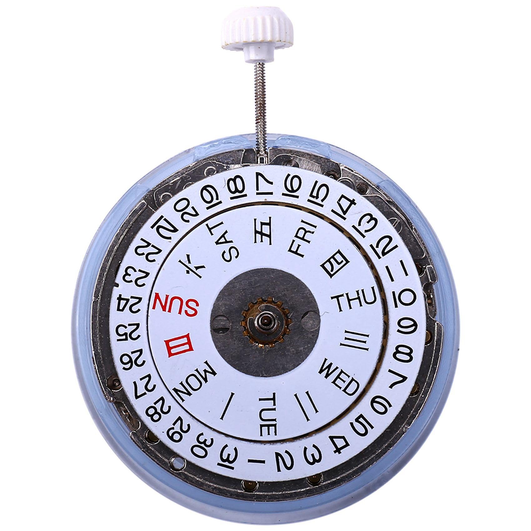 3X Mecánico Automático Movimiento de Reloj con Calendario y Repuestos para Reparación de Relojes Miyota 8205