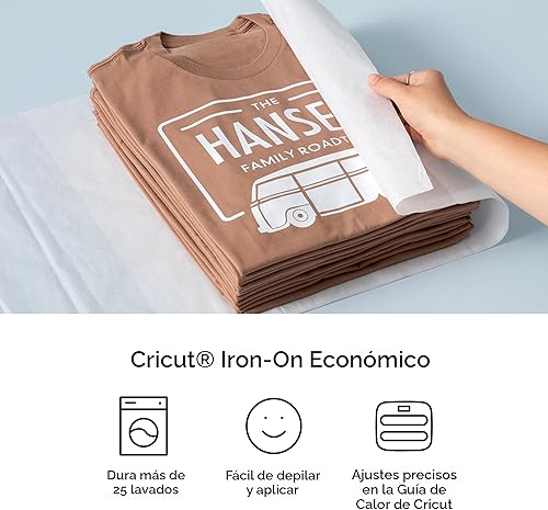 Miniatura 2 de Cricut Value Iron-On, Muestra de Arcoíris - 30 cm x 30 cm (20 unidades) - Vinilo de Transferencia de Calor HTV