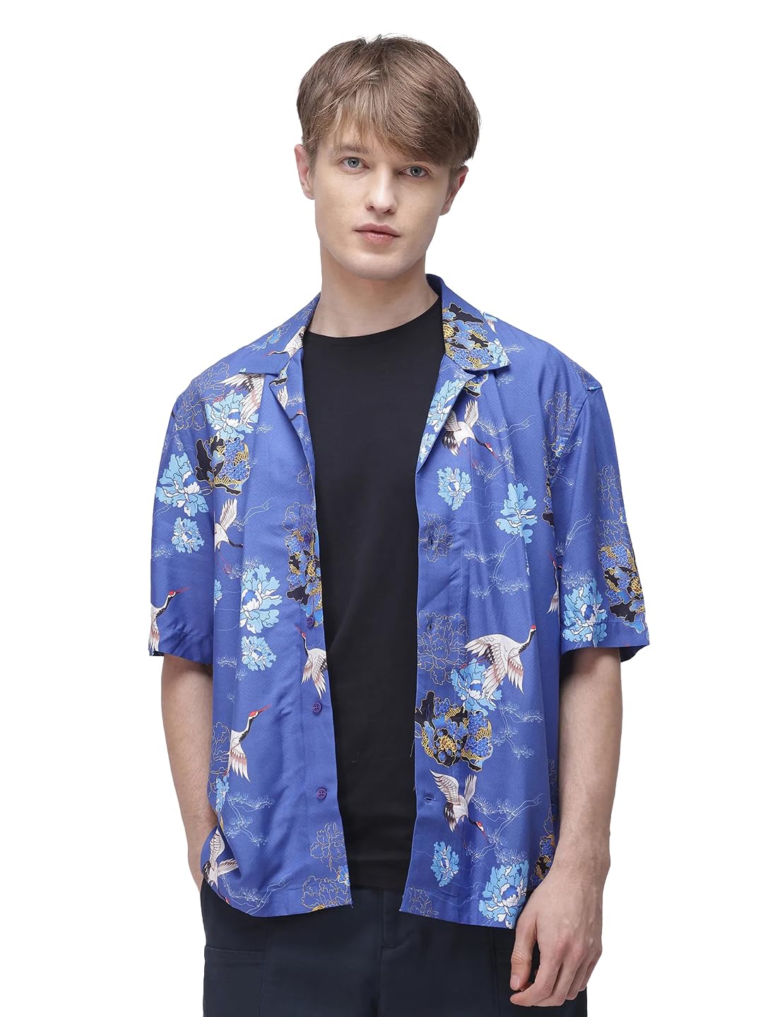 Rare Rabbit Boxy fit Floral Print Shirt