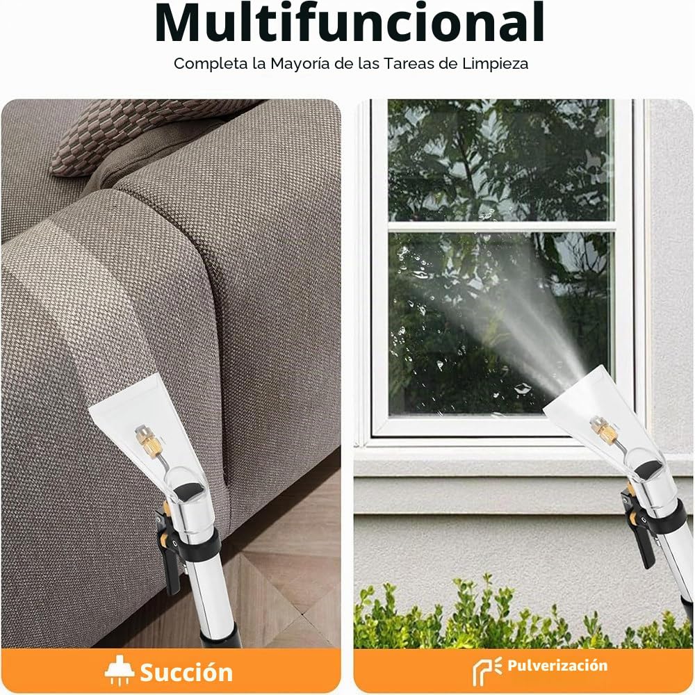 Aspiradora Agua Tapiceria Limpiador -Limpia de Sofa Aspirador Maquina Limpieza Liquidos Lava Extracción Alfombras Colchones Upholstery Hidroaspiradora Coche Carpet Cleaner Machine