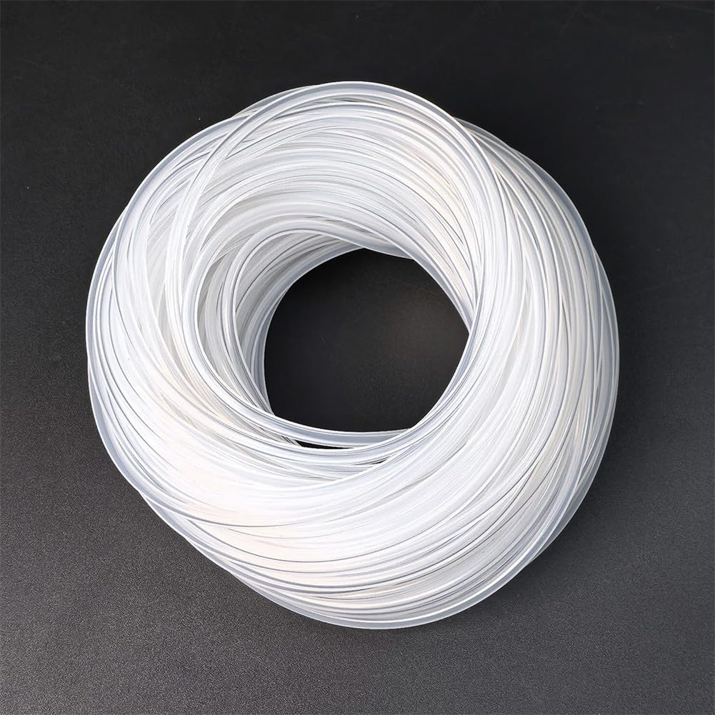 Tubo in silicone, 50 m, tubo flessibile ad alta temperatura, 3 x 6 mm, per macchina da caffè, pezzo di ricambio per distributore di bevande