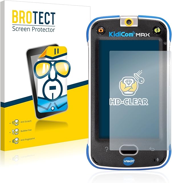 brotect 2-Pack Screen Protector compatible with Vtech Kidicom Max - HD-Clear Protection Film
