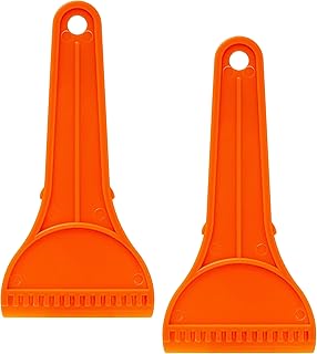Ice Scrapers for Car Windshield - Plastic Scraper Tool with Handle - Ice Scraper for Car to Remove Snow, Frost, 2 Pcs