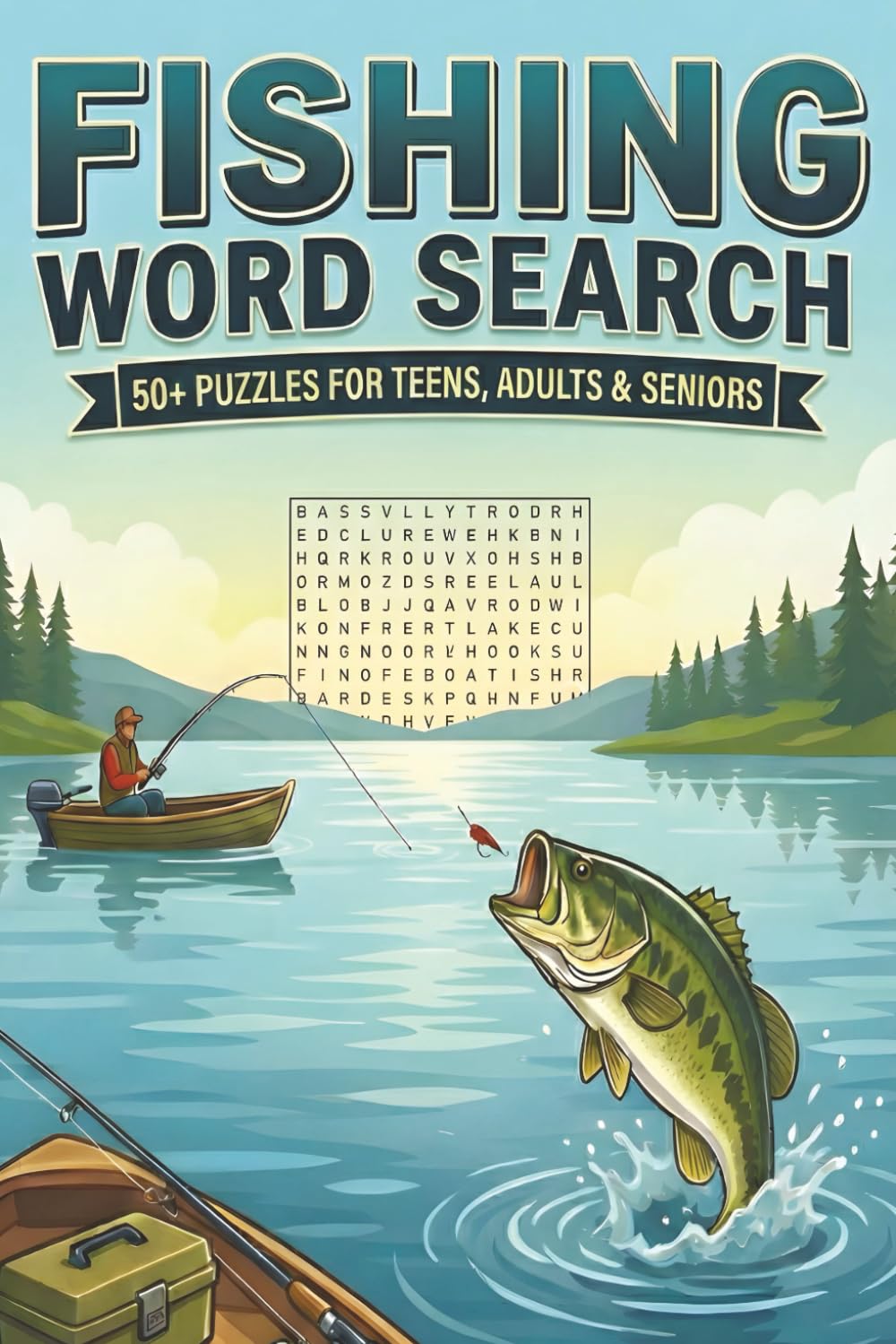 FISHING WORD SEARCH: 50+ Puzzles For Teens, Adults & Seniors. Word Search Puzzle Book with Easy to Read Print. 6x9 inches / 110 Pages of Puzzles and ... / For Fun, Relaxation and Mental Stimulation