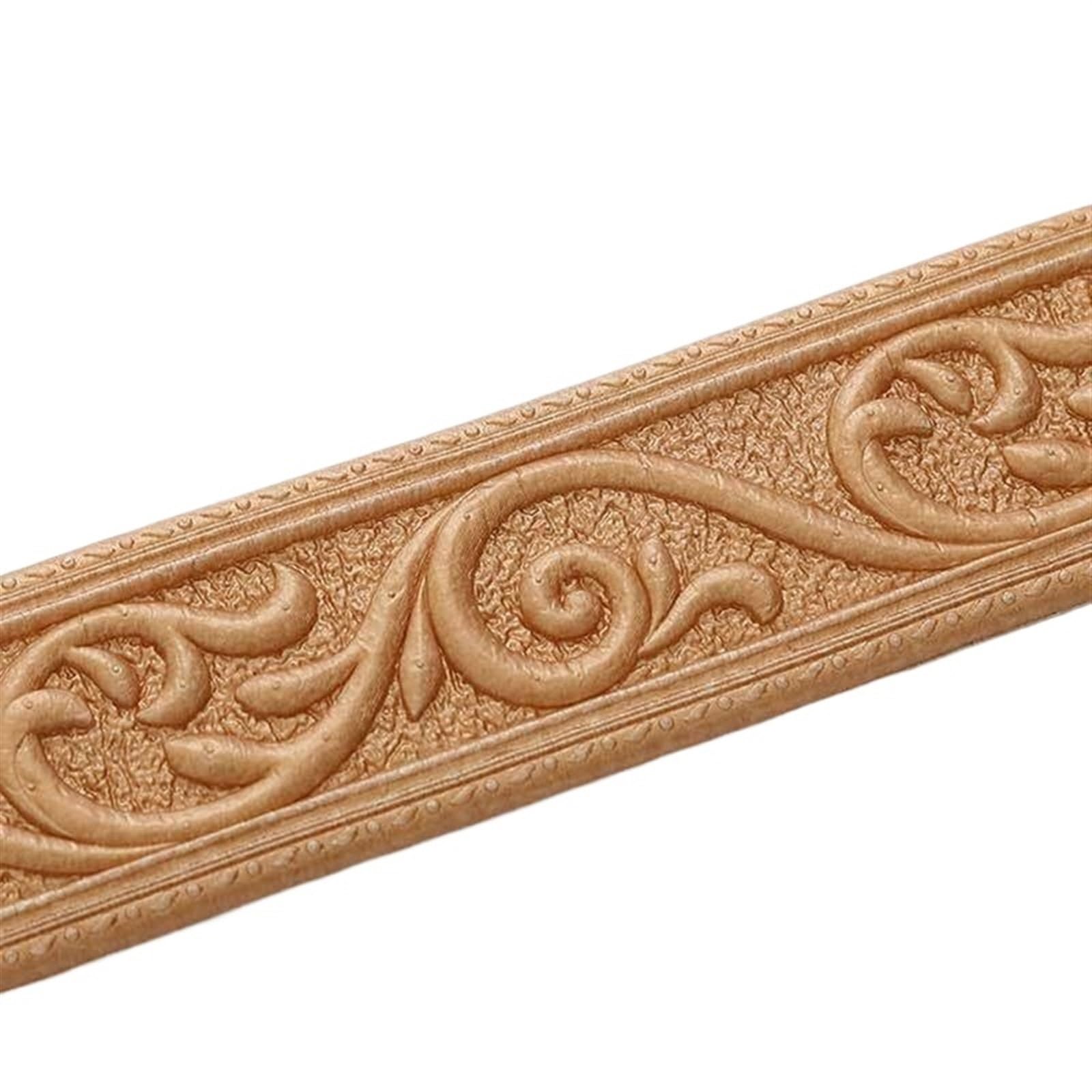 Yxinaer 230Cm X 5Cm X 4Mm-02 Dado Rail Self Adhesive Foam Wall Edge Strip Stickers Self Adhesive Waterproof Baseboard Corner Waist Line Sticker Border Home Decor(230Cm X 5Cm X 4Mm-02)