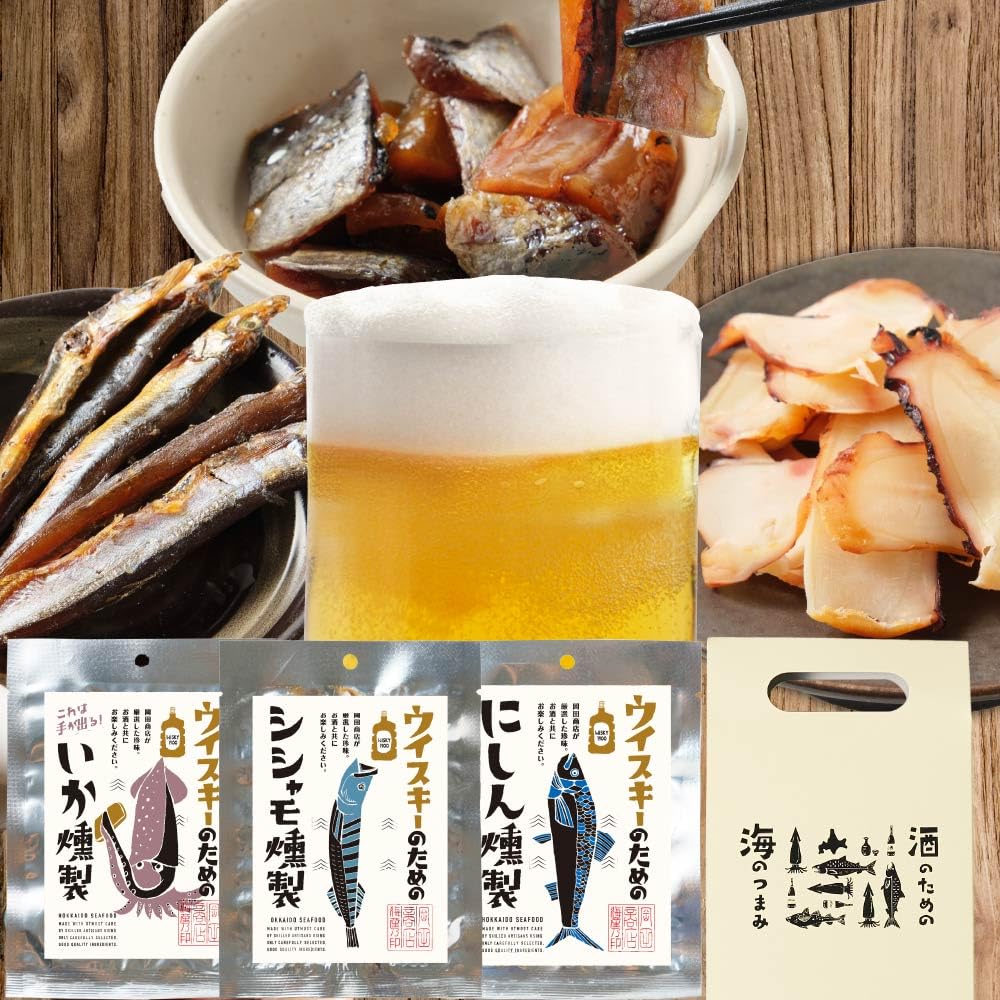 丸市岡田商店 おつまみセット 酒のための海のつまみ セット メール便 北海道 母の日 プレゼント
