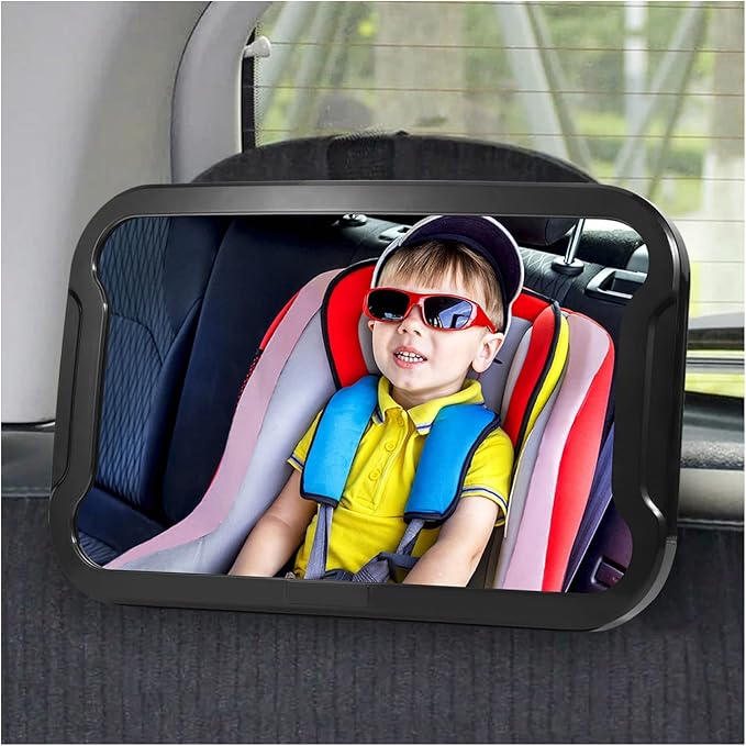 Vinabo Baby Car Mirror Baby Essentials for Newborn Car Mirror Baby Rear