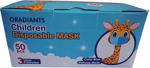 Miniatura 2 de Máscara facial de 3 capas para niños, niños y niñas, suave para la piel, máscara facial de 3 capas con cintas elásticas para las orejas para cuidado