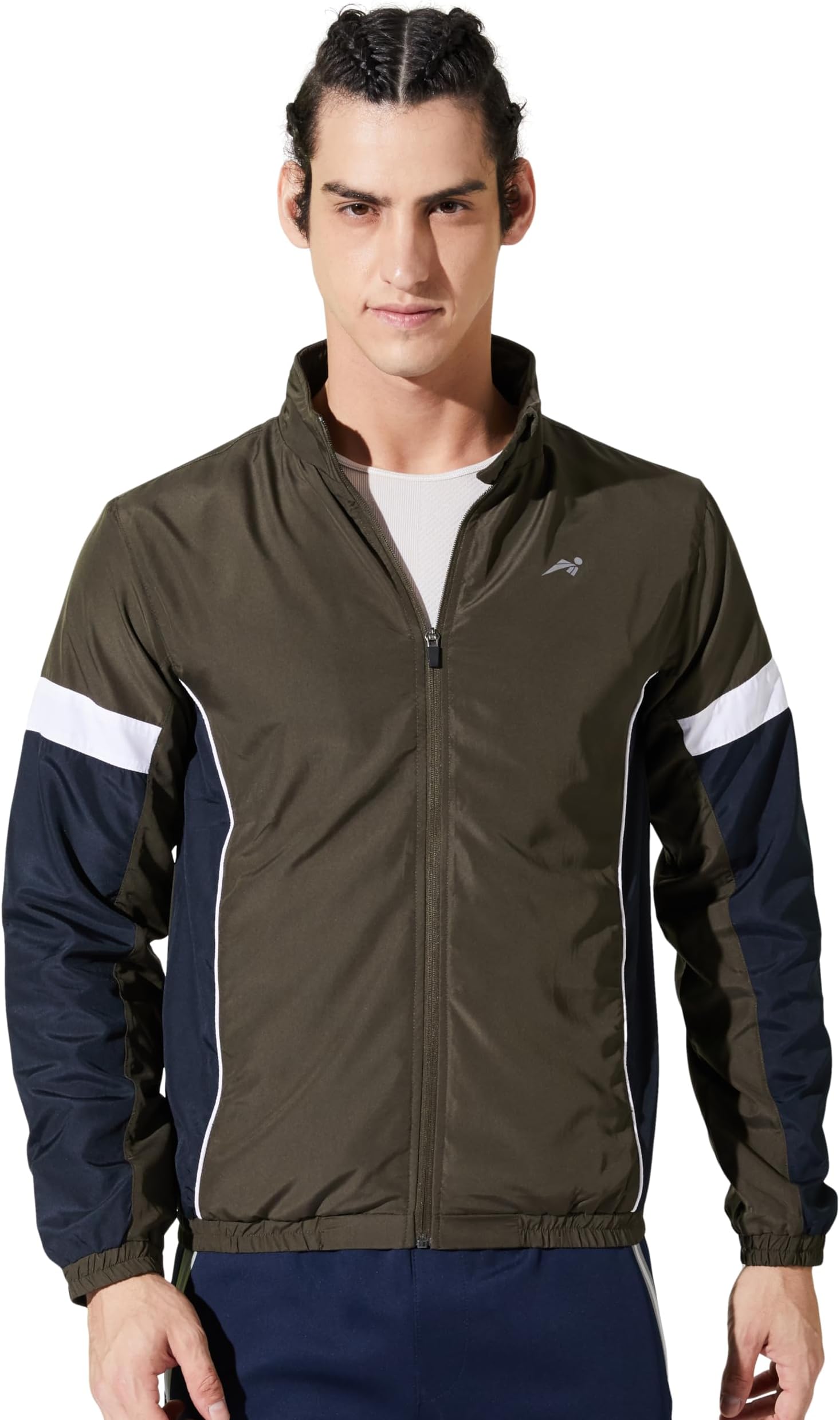 Amazon Brand - SymbolMen Polyester Standard Length Windbreaker