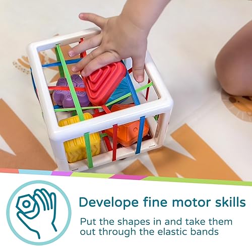 Miniatura 2 de LiKee Montessori Juguetes para niños de 1 año en adelante, clasificador de formas, juguetes para bebés de cumpleaños de niñas y niños, colorido