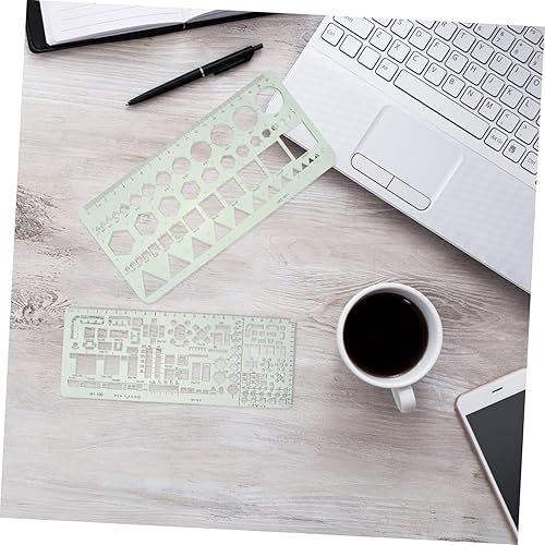 Miniatura 2 de DIYEAH Regla de dibujo matemático, herramienta de medición de arquitectura, regla de escala de arquitecto, regla de pintura de construcción,