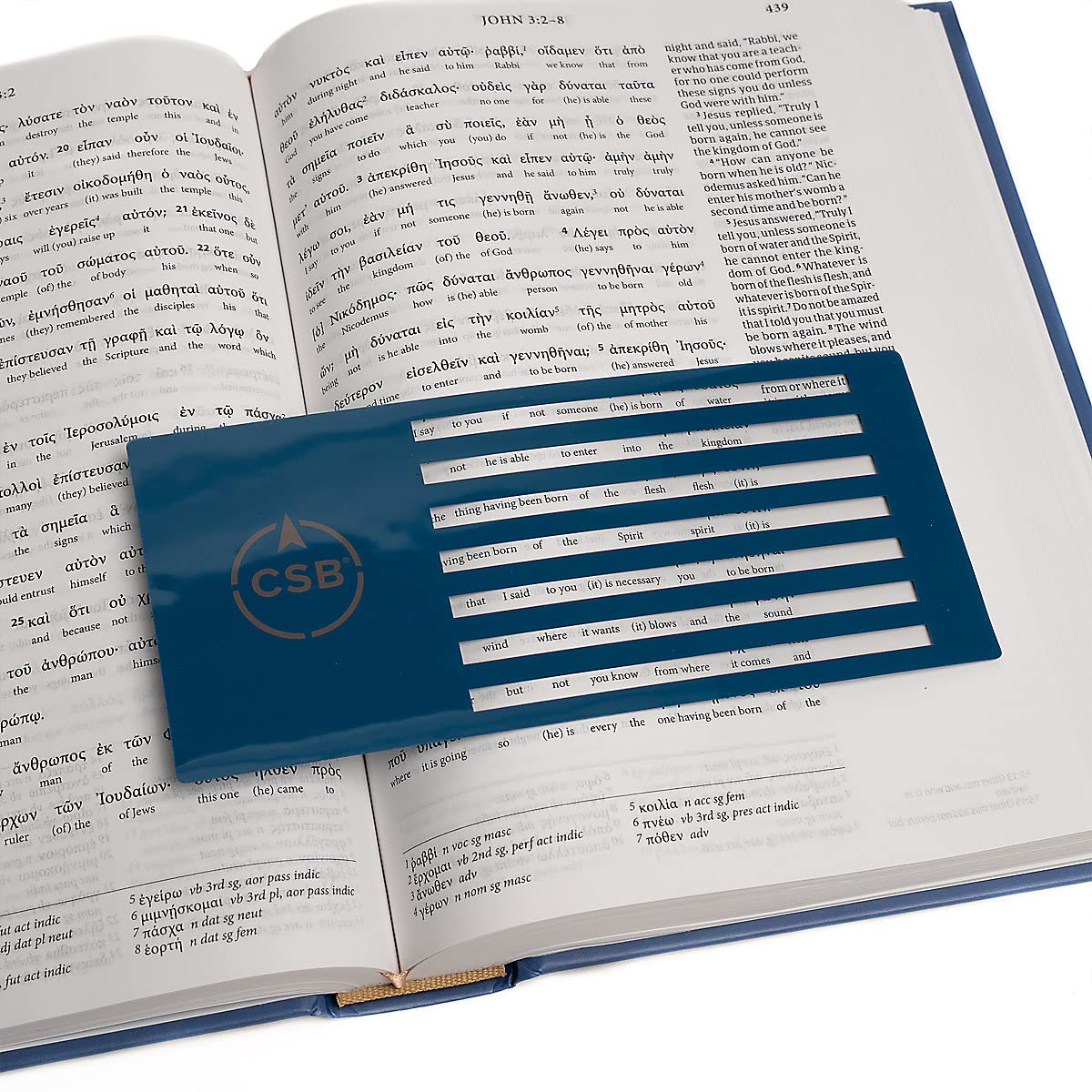 Greek-English Interlinear CSB New Testament, Hardcover, Black Letter, NA28 Greek Text, English Gloss, Parsing Tools, Study Bookmark, Full CSB Text, Translation Notes, Easy-to-Read Type - Image 8