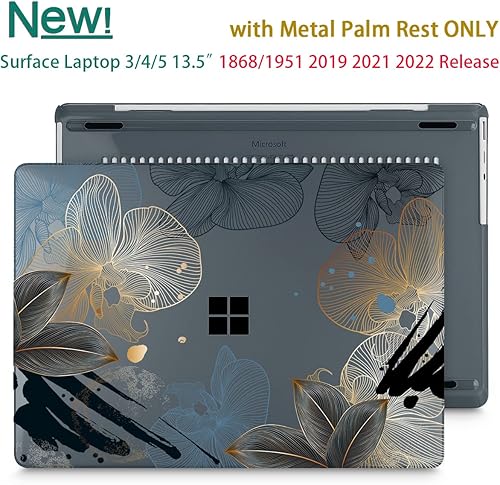 Miniatura 3 de May Chen Funda compatible con Microsoft Surface Laptop 543 de 135 pulgadas con reposamanos de metal modelo 19511868 carcasa rígida de plástico con