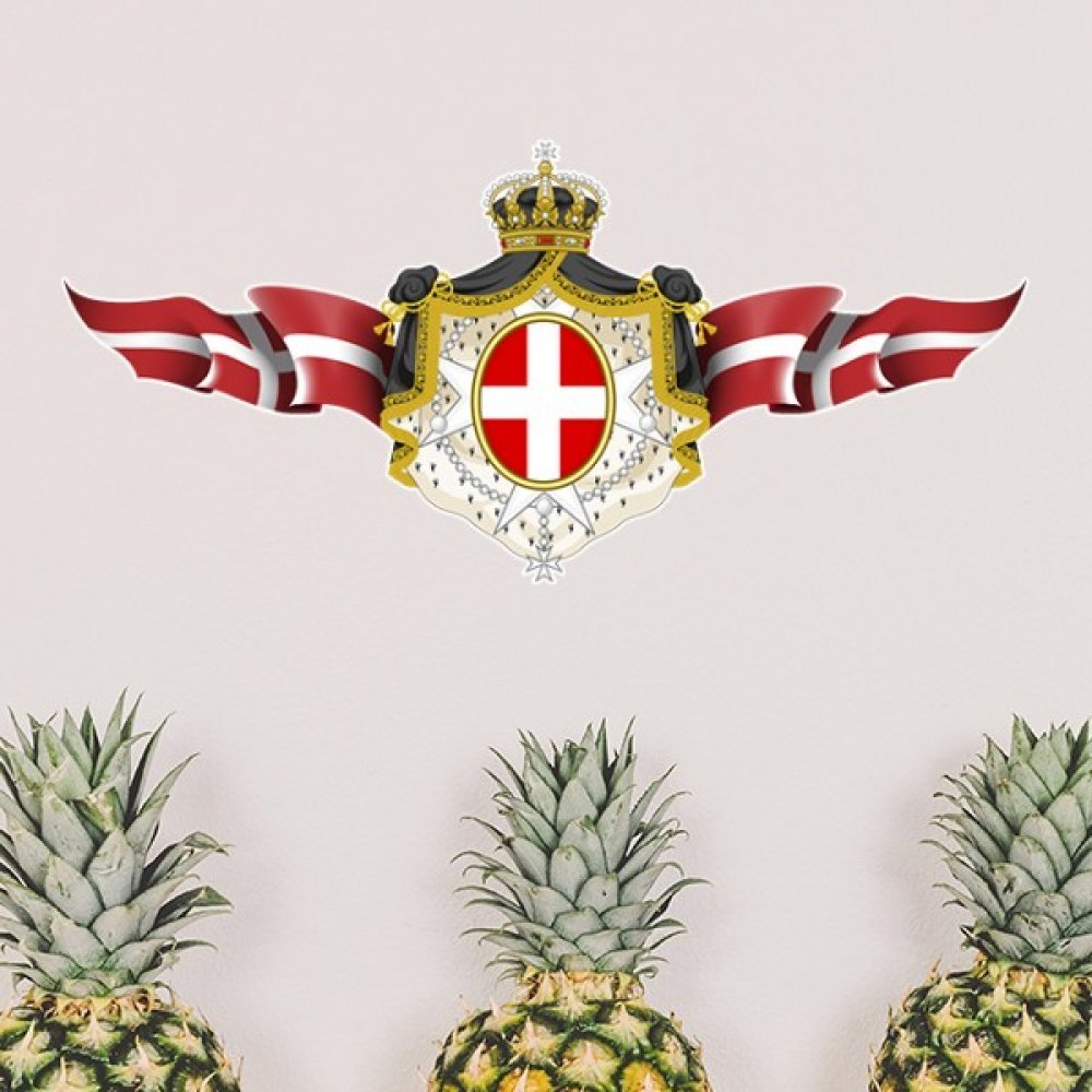 Autocollant mural Danemark amovible sticker grand format 80cm papier peint chambre DIY