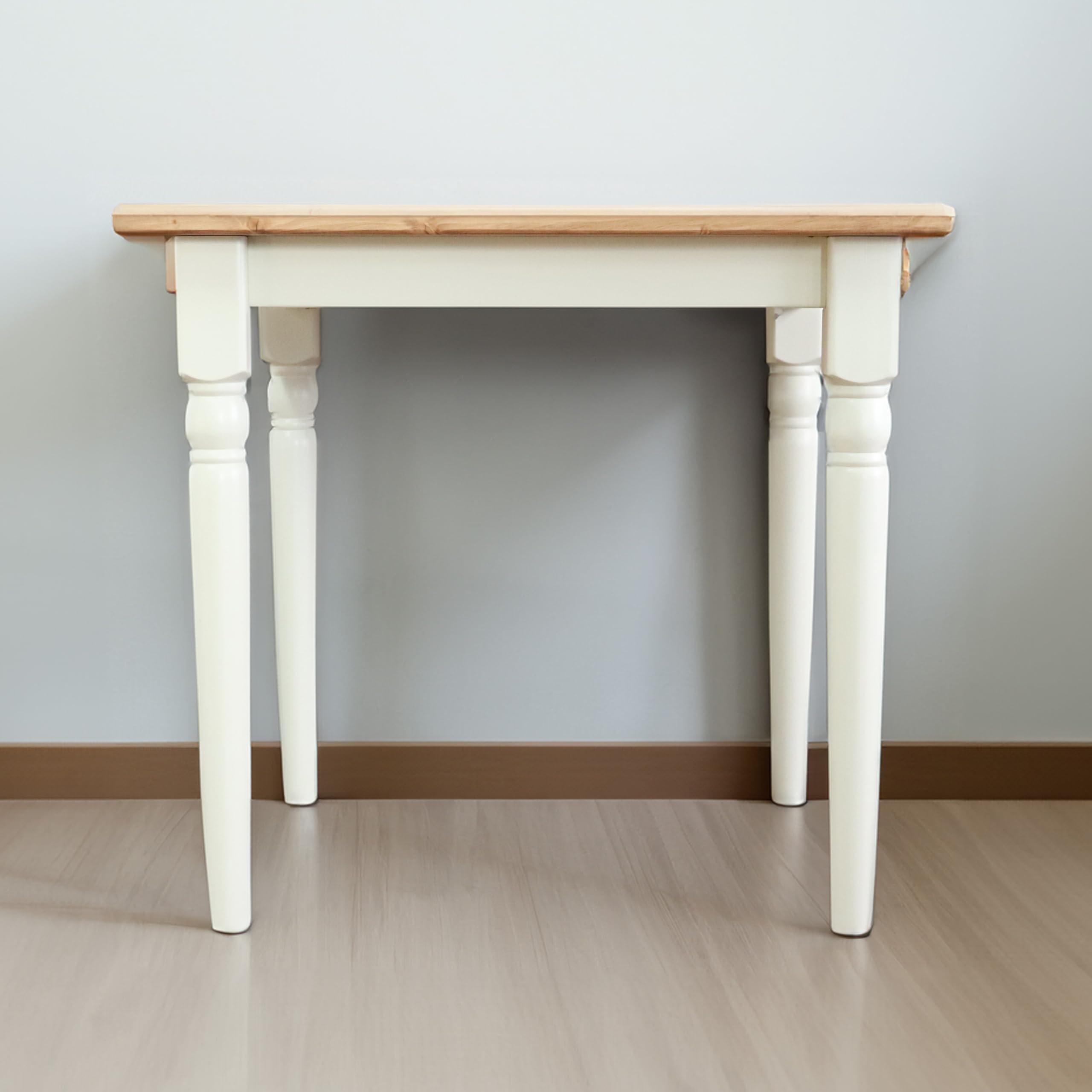 ビスコット 3本足ラウンドダイニング80cm 天然突板 日本製 M