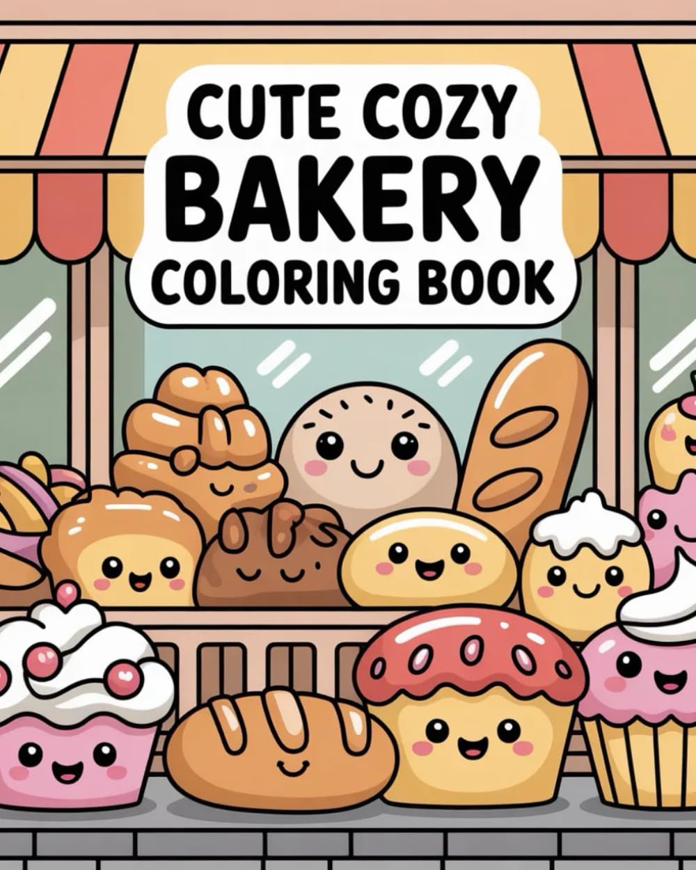 Cute Cozy Bakery Coloring Book